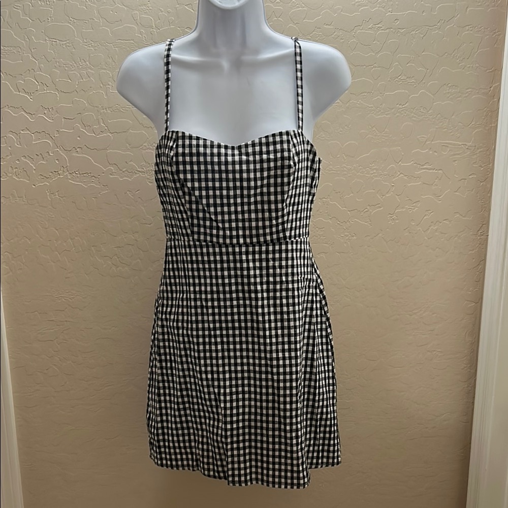 Black and White Mini Dress